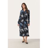 Jurk - Multicolour - Regular Fit - Midi Lengte - Lange Mouwen