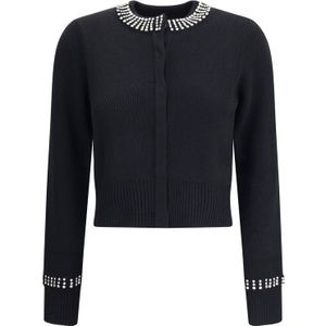 Gebreid Cardigan met Strass Bies