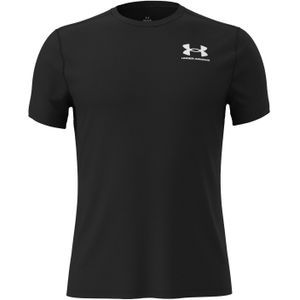 Under Armour Unisex HeatGear T-shirt voor volwassenen (Zwart)