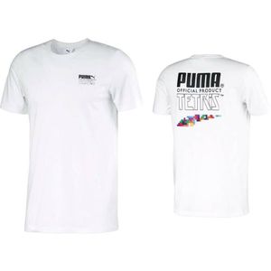 Puma - T-shirt - Wit - Korte Mouw - Tetris Collectie