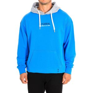 La Martina - Hoodie - Blauw-grijs - 100% Katoen