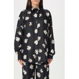 Moschino, Dames, Blouses & Shirts, Zwart, Maat: XS Zijde,