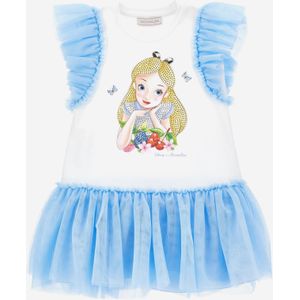 Meisjes Alice In Wonderland Jurk in Blauw