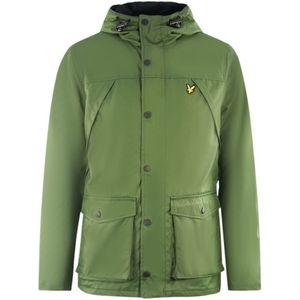 Lyle & Scott Micro Fleece Lined Green Jacket - Maat S
