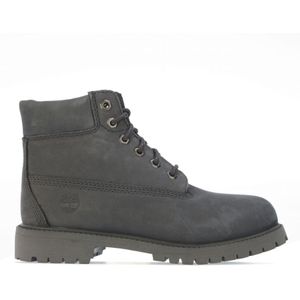 Boy's Timberland 6 Inch Lace Up Waterproof Boots In Black - Maat 30
