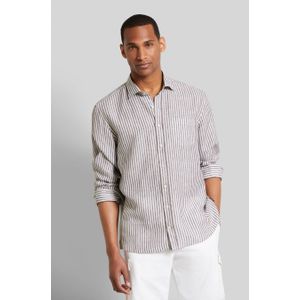 Bugatti - Casual Overhemd - Gestreept - 100% Linnen
