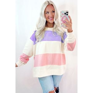 Kleurblok Stripe Trui