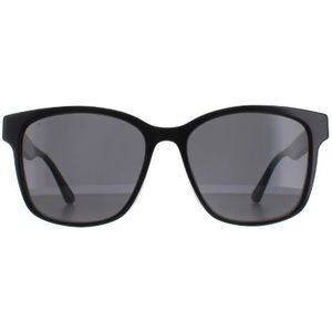 Gucci GG0417SK 001 Zwart Groen En Rood Grijze Zonnebril | Sunglasses