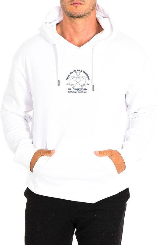 La Martina - Hoodie - Wit - Katoen