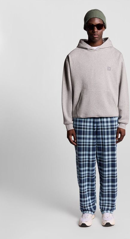 Lyle & Scott - Jersey Check - Loungebroek - Marineblauw