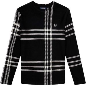 Fred Perry - Tartan - Trui - Zwart
