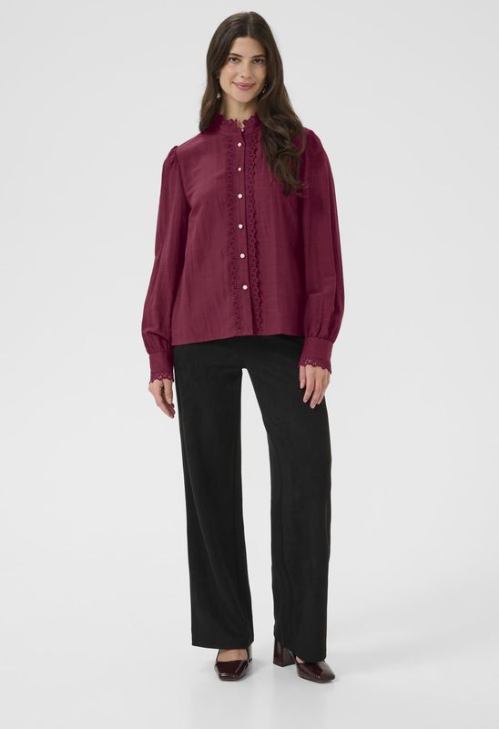 Overhemd met lang mouwen CRPia Overhemd met lang mouwen Regular fit wine