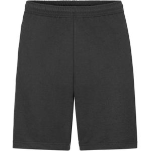 Fruit of the Loom Lichtgewicht uniseks shorts voor volwassenen (Zwart)