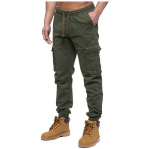 Enzo | Cargo-joggingbroek voor heren - kaki