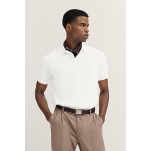 Bugatti - Poloshirt - Ecru - Fijne Breistructuur