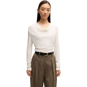 Damestop Boss Eseyana Lange Mouw in Wit