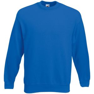 Fruit of the Loom Heren Klassiek 80/20 Ingezet Sweatshirt (Koningsblauw)