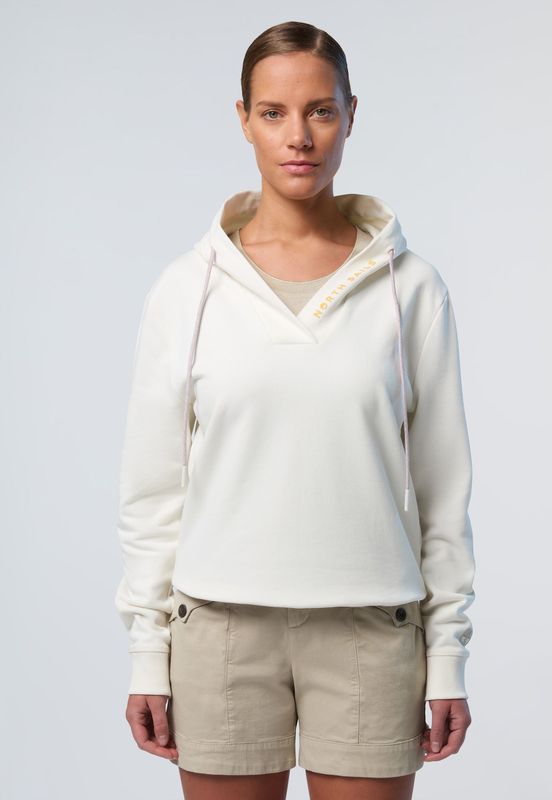 North Sails - Hooded Sweatshirt - Wit - Dames - Katoen