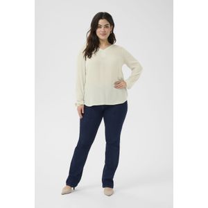 Blouse met lange mouwen Regular fit beige