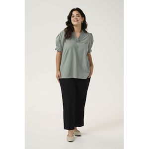 Blouse met korte mouwen Regular fit Balsam Green