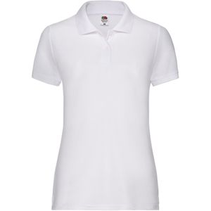 Fruit of the Loom Dames/Dames Pique Lady Fit T-shirt (Wit)