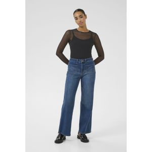 Blouse met lange mouwen Slim fit Black