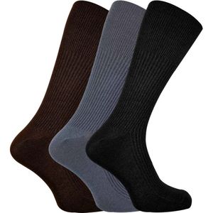 Set van 3 sokken zonder elastiek herensokken van kasjmiermix - SED070 Diverse