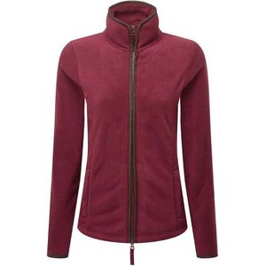 Premier Dames/Dames Artisan Contrast Trim Fleece Jacket (Bourgogne/Bruin)