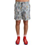 Dolce & Gabbana Heren Blauwe Zeeschelp Strandkleding Zwemkleding Shorts