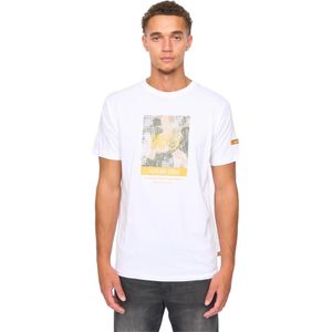 Duck and Cover Heren Camostack T-Shirt (Wit)