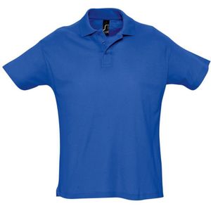 SOLS Heren Zomer II Pique Poloshirt met korte mouwen (Koningsblauw)