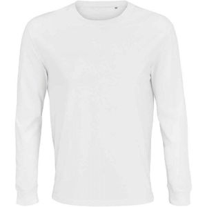 SOLS Unisex Adult Pioneer Organic Cotton T-shirt Met Lange Mouwen (Wit) - Maat L
