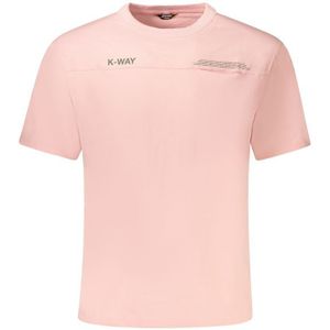 K-Way - Crew Neck - Katoenen T-shirt - Roze