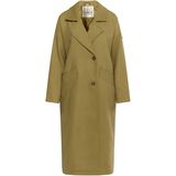DreiMaster - Overgangsjas - Lichte Olijf - Wolmix - Dames