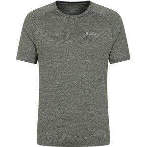 Mountain Warehouse Heren Agra Gestreept IsoCool T-Shirt (Donkere Khaki)