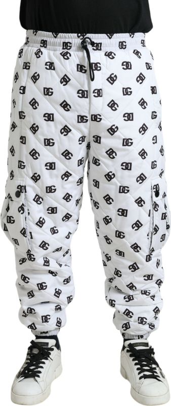 Dolce & Gabbana - Joggerbroek - Wit - 100% Polyester