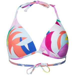 ESPRIT Women Beach Voorgevormde Triangel Bikinitop Wit/multi - Maat M