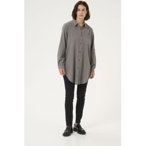 Overhemd - Smoked Pearl Grey - Loose Fit - Lange Mouwen
