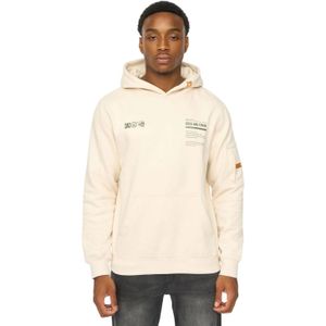 Duck and Cover Heren Skullmatic Hoodie (Gebroken wit)