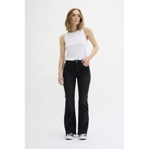 My Essential Wardrobe - The Dakota - Jeans - Zwart - Bootcut - Mid Waist