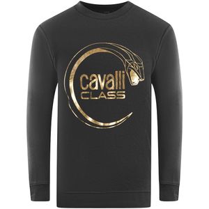 Cavalli Class - Piercing Slang Logo - Sweater - Zwart