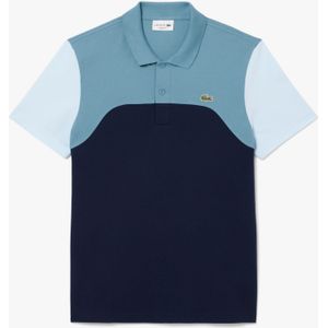 Heren Lacoste Regular Fit L.12.12 Colour Block Poloshirt in Navy