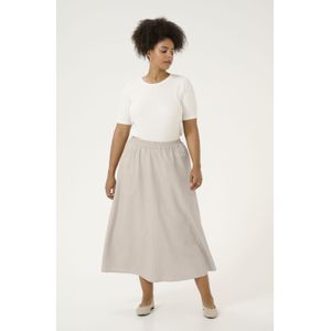 Rok A-shape Feather Gray Melange Pinstripe cream
