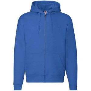Fruit of the Loom Unisex Adult Premium Full Zip Hoodie (Koningsblauw)