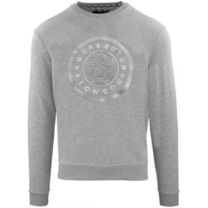 Aquascutum Monotone Large Circle Logo Grey Sweatshirt