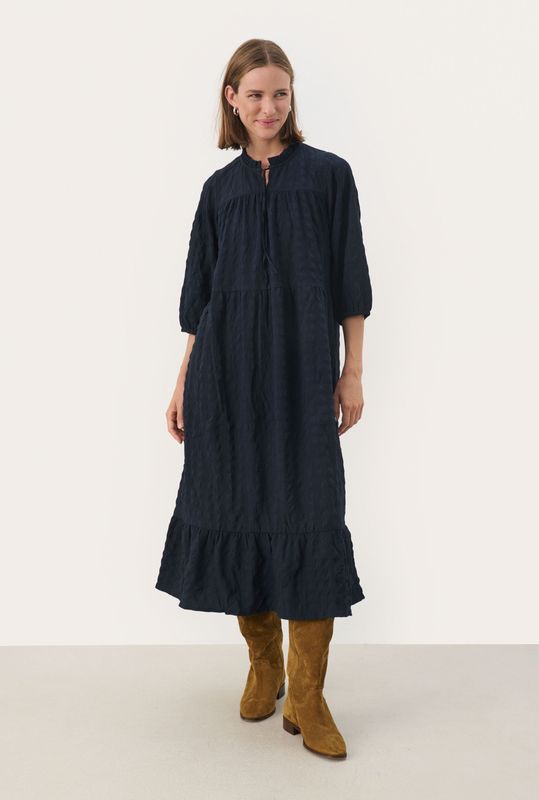 Part Two, Dames, Jurken, Blauw, Maat: XS Poliester,