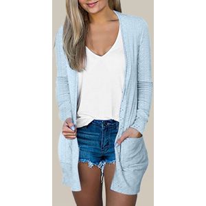 Ooglet Gebreide Cardigan Open Voorkant