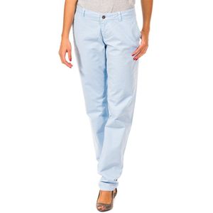 Lange recht gesneden broek met zomen 31694100 vrouw