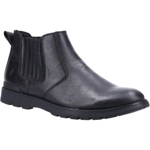 Hush Puppies Heren Gary Leren Chelsea Laarzen (Zwart)