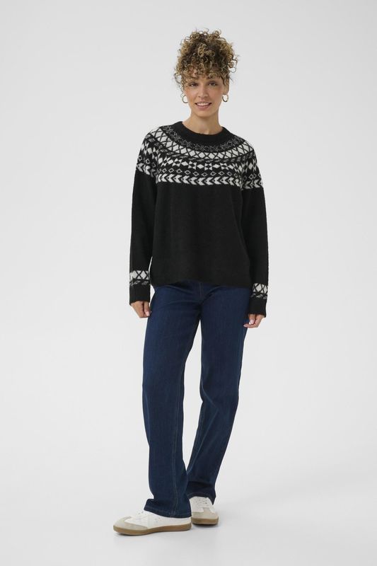 Cream, Dames, Truien, Zwart, Maat: L